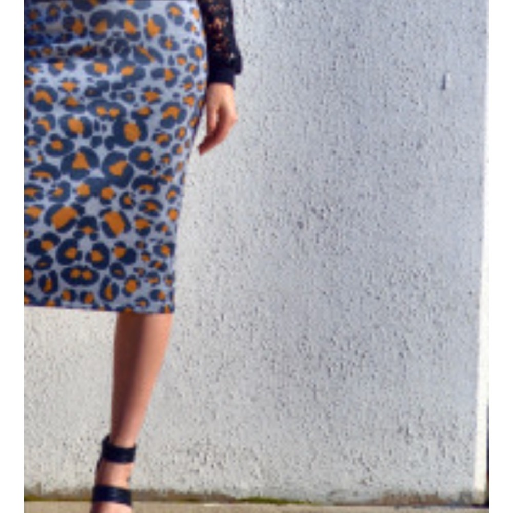H&M Leopard Pencil Skirt